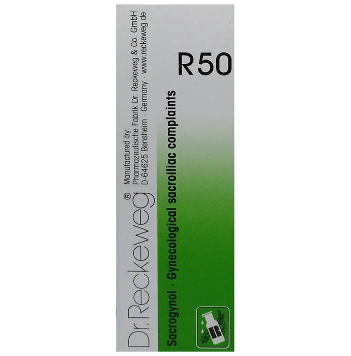 Dr. Reckeweg R50 Gynecological Sacroiliac Complaints Drop - Nibasu
