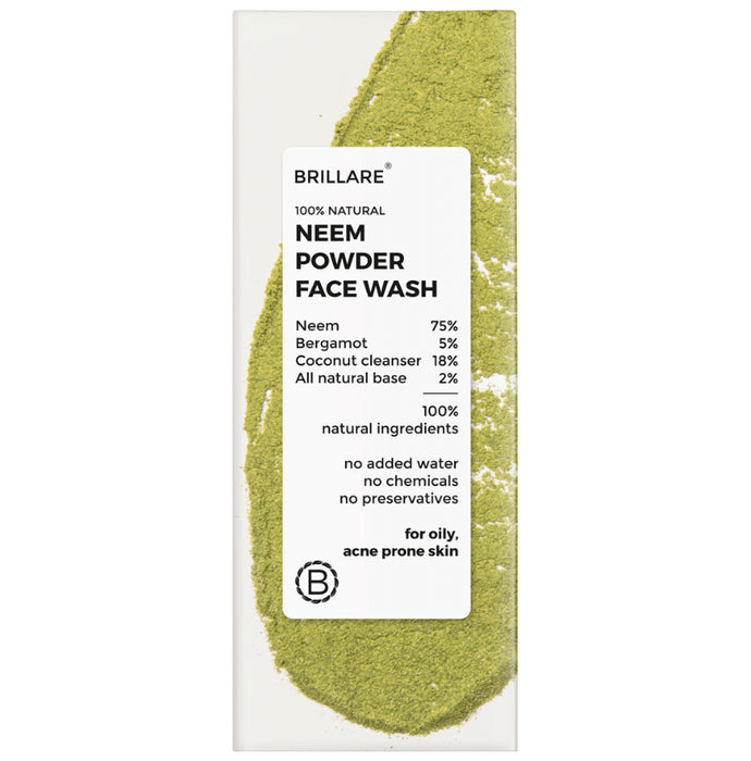Brillare Neem Powder Face Wash - Nibasu