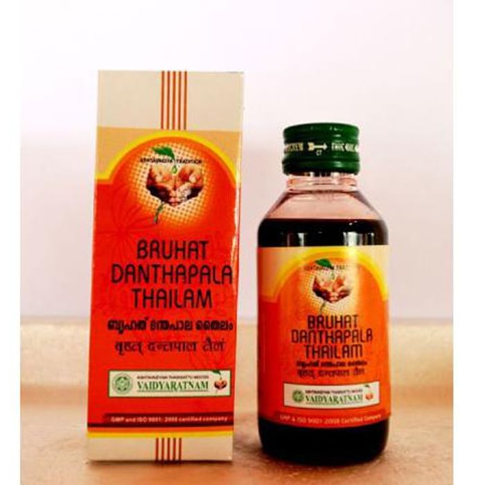 Vaidyaratnam Bruhath Dhanthapala Thailam Oil - Nibasu