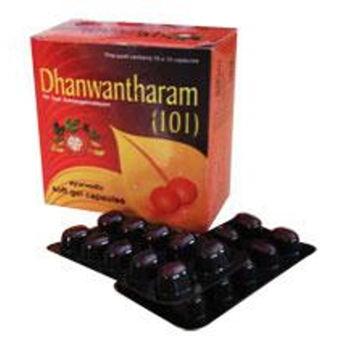 Vaidyaratnam Dhanwantharam 101 Soft Gel Capsule - Nibasu