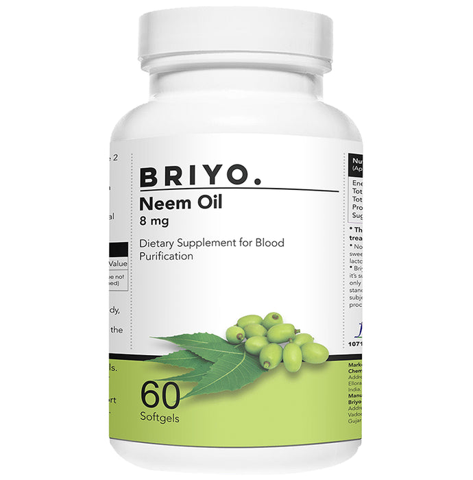 Briyo Neem 8mg Softgel - Nibasu