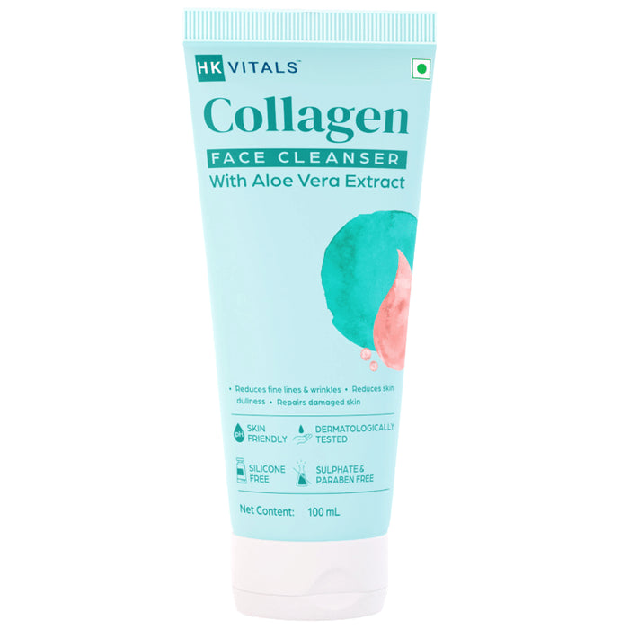 HK Vitals by HealthKart Collagen Face Cleanser, Reduces Fine Lines, Wrinkles & Skin Dullness, All Skin Types - Nibasu