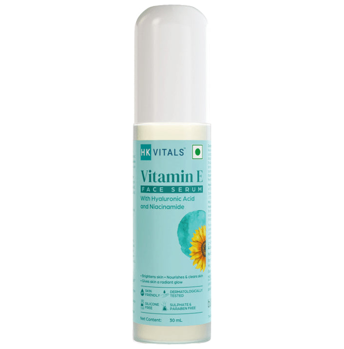 HK Vitals by HealthKart Vitamin E Face Serum for Radiant, Nourished & Clear Skin, All Skin Types - Nibasu