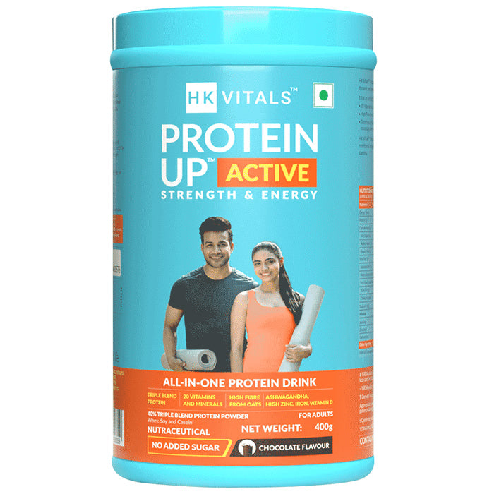 HK Vitals Protein Up Active with Whey & Soy Protein, Ashwagandha, Vitamins & Minerals | For Strength & Energy - Nibasu