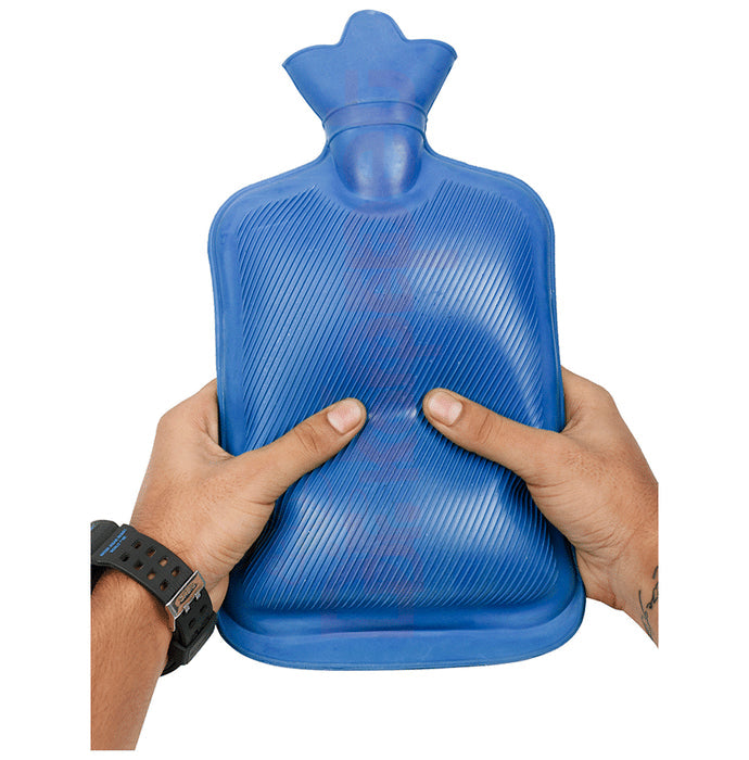 Dr. Korpet Hot Water Bottle, Hot Water Bag for Pain Relief and Cramps Bag Blue - Nibasu
