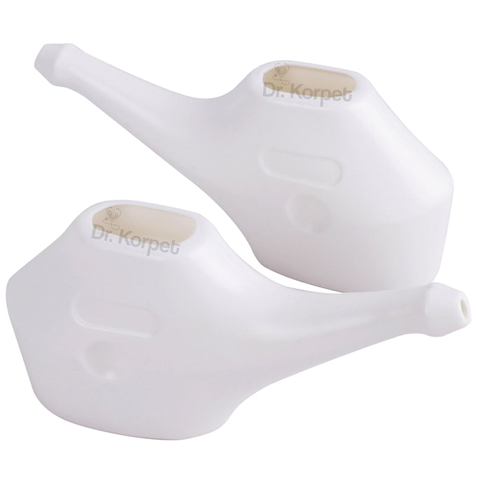 Dr. Korpet Unbreakable Plastic Neti Pot, Nasal Wash - Nibasu