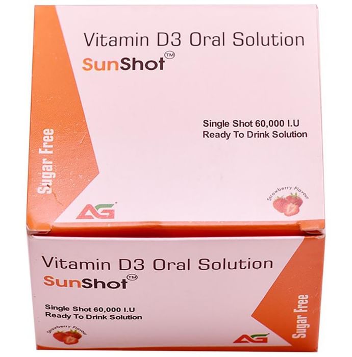 Sunshot Vitamin D3 Oral Solution (5ml Each) Sugar Free - Nibasu