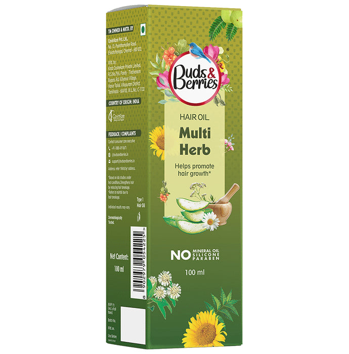 Buds & Berries Hair Oil Promote Hair Growth Oil Multi Clove - Nibasu