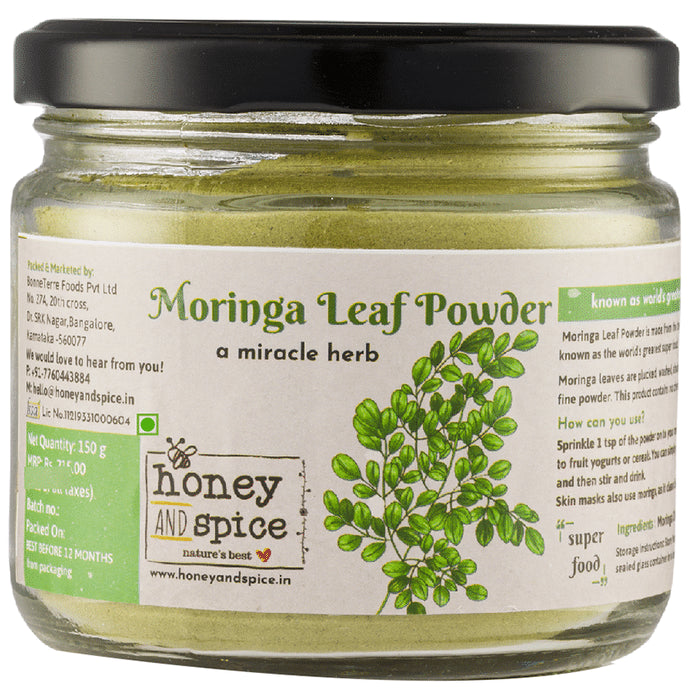 Honey and Spice Moringa Leaf Powder - Nibasu