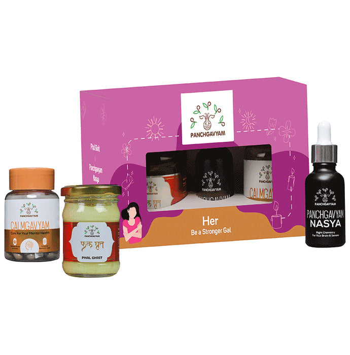 Panchgavyam Her Gift Hamper Kit for Females - Nibasu