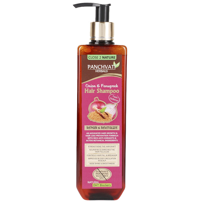 Panchvati Herbals Onion & Fenugreek Hair Shampoo - Nibasu