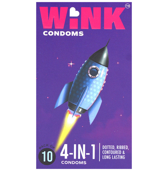 Wink 4 In 1 Condom - Nibasu