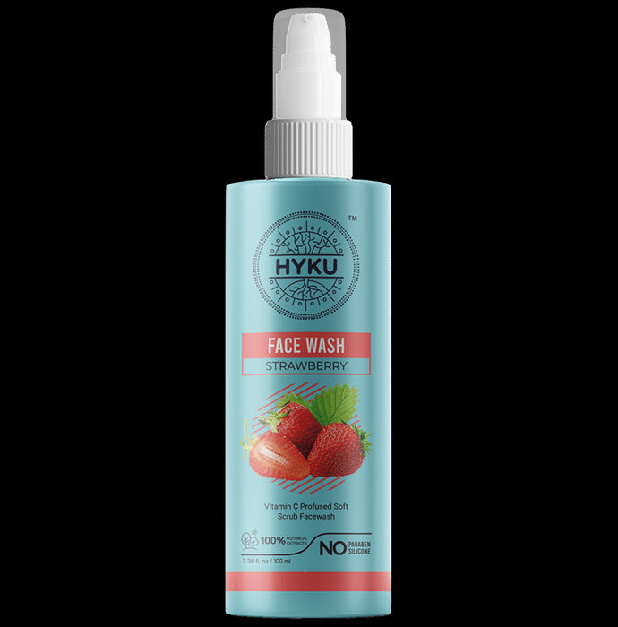 Hyku Strawberry Face Wash (100ml Each) - Nibasu