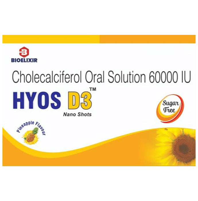 Hyos D3 Nano Shots (5ml Each) Pineapple Sugar Free - Nibasu