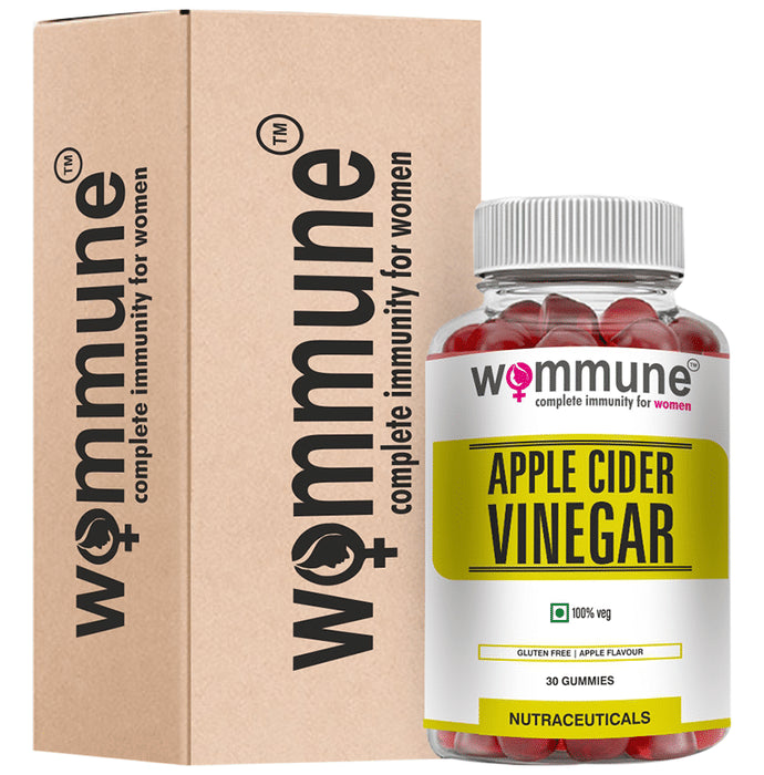 Wommune Apple Cider Vinegar ACV Gummies for Women's Immunity | Flavour Apple - Nibasu