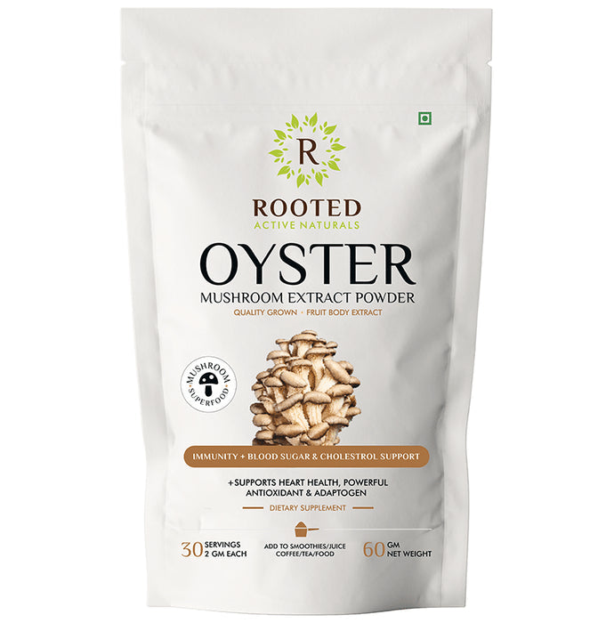 Rooted Active Naturals Oyster Mushroom Extract Powder - Nibasu