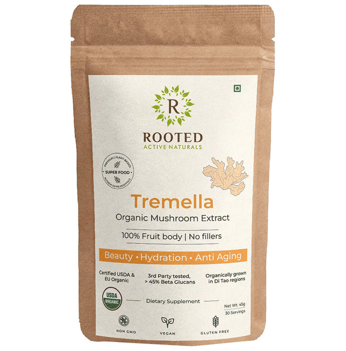 Rooted Active Naturals Tremella Mushroom Extract Powder - Nibasu