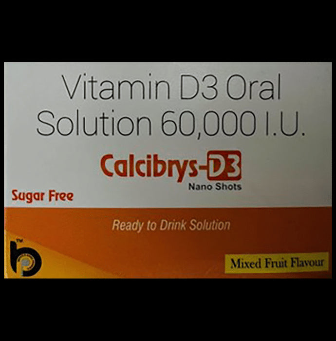 Calcibrys-D3 Nano Shots (5ml Each) Mixed Fruit Sugar Free - Nibasu