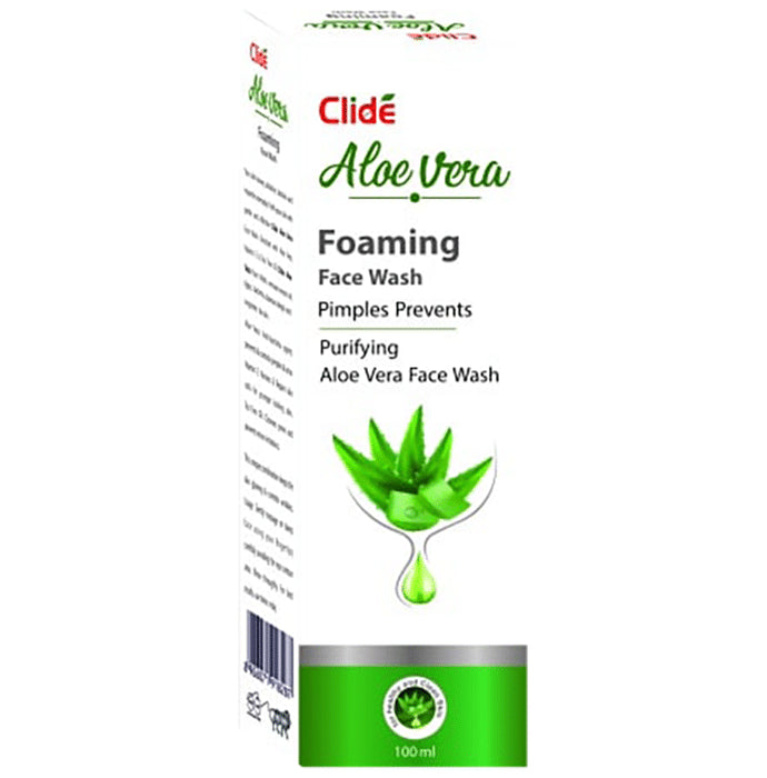 Clide Aloe Vera Foaming Face Wash - Nibasu