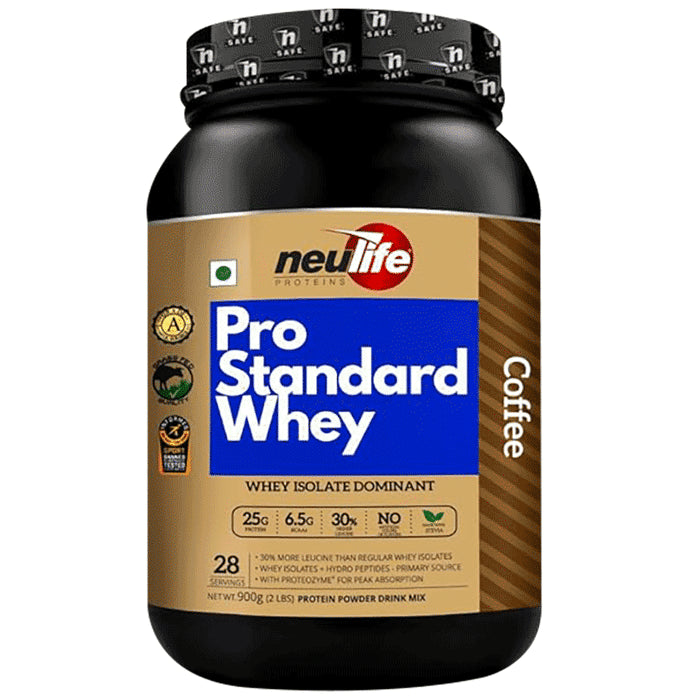 Neulife Pro Standard 100% Whey Protein Isolate Powder Coffee - Nibasu