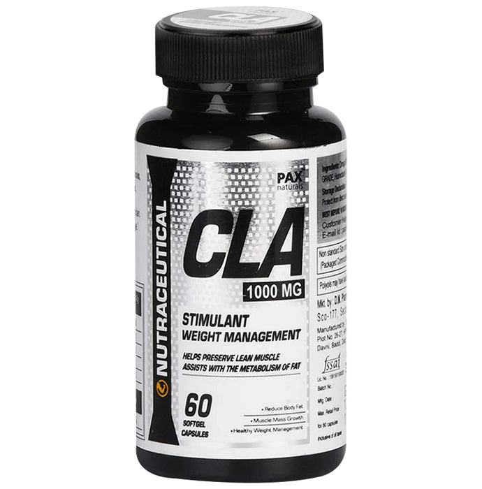 Pax Naturals CLA 1000mg Softgel Capsule - Nibasu
