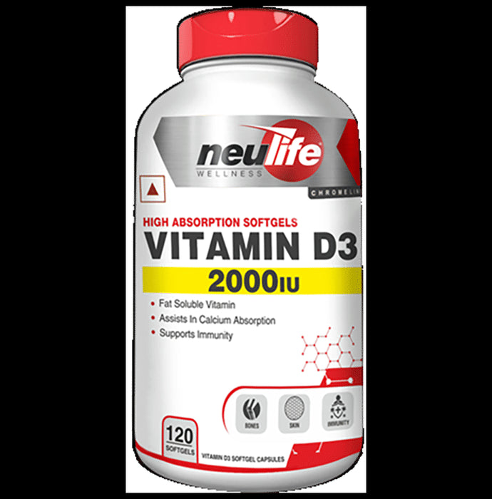 Neulife Vitamin D3 2000IU Softgel - Nibasu