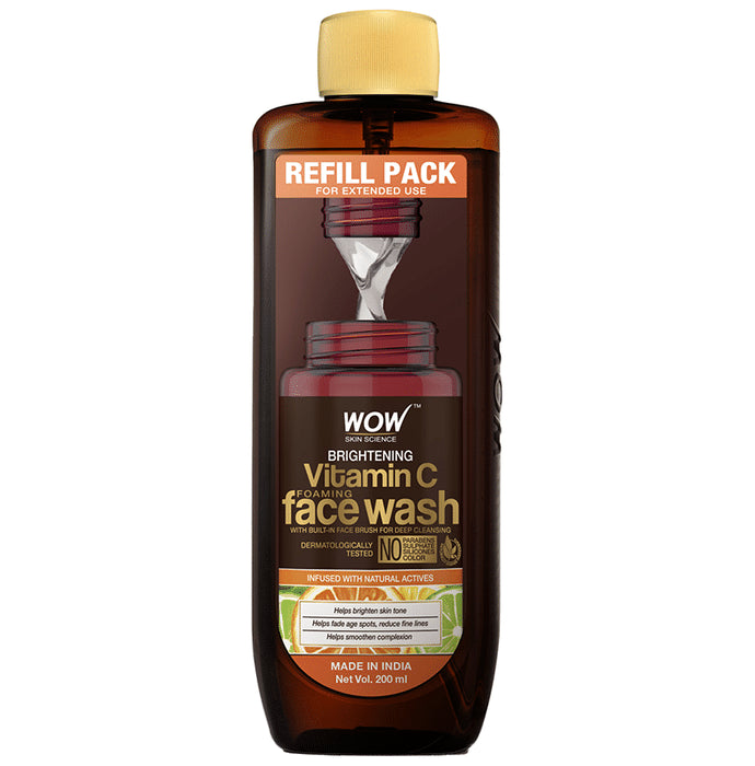 WOW Skin Science Brightening Vitamin C Foaming Face Wash Refill Pack - Nibasu