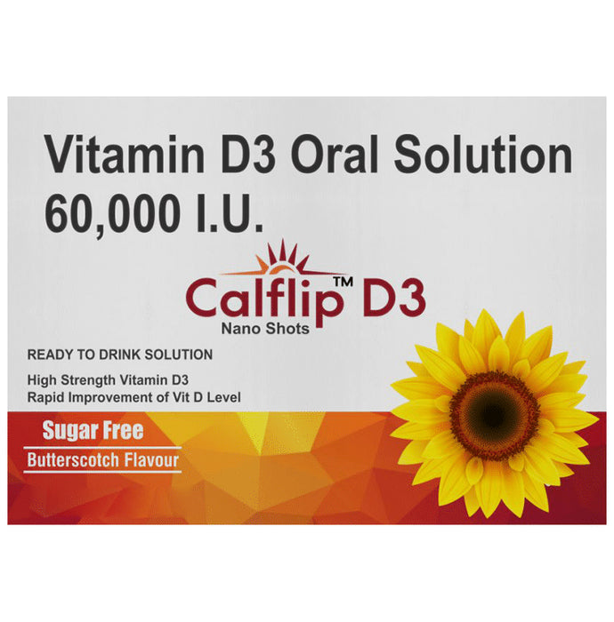 Calflip D3 Nano Shot (5ml Each) Butterscotch Sugar Free - Nibasu
