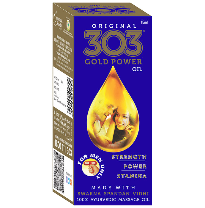 Dindayal 303 Gold Power Oil - Nibasu