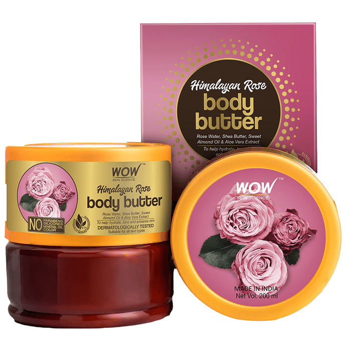 WOW Skin Science Himalayan Rose Body Butter - Nibasu