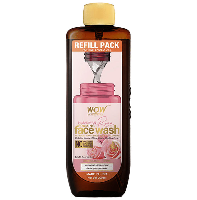 WOW Skin Science Himalayan Rose Foaming Face Wash Refill Pack - Nibasu