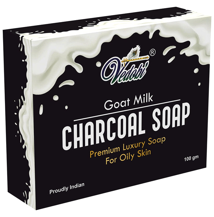 Vedobi Goat Milk Charcoal Premium Luxury Soap for Oily Skin - Nibasu