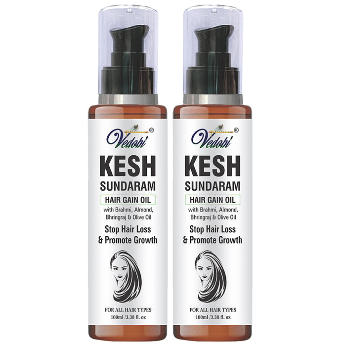 Vedobi Kesh Sundaram Hair Gain Oil (100ml Each) - Nibasu