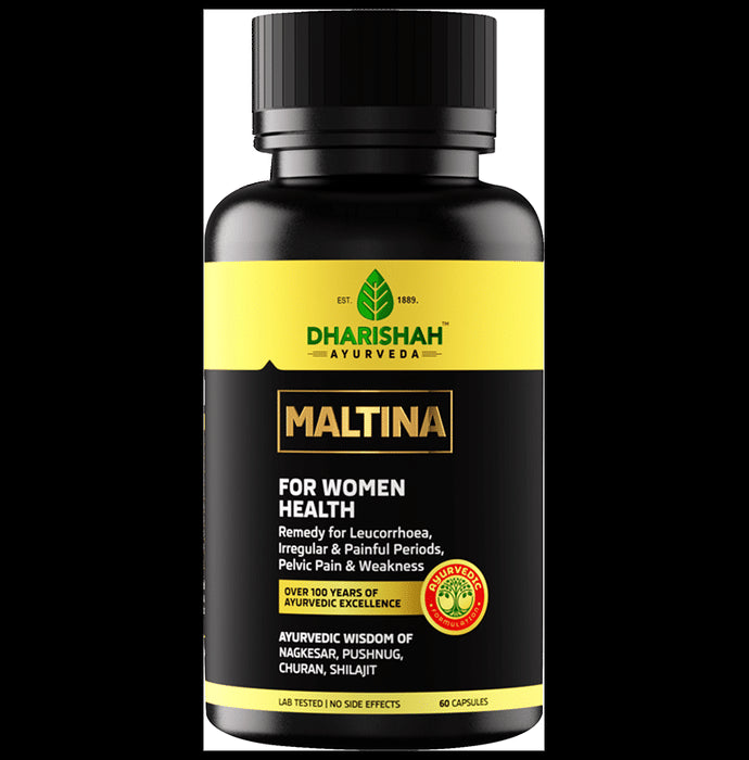 Dharishah Ayurveda Maltina Capsule for Women Health - Nibasu