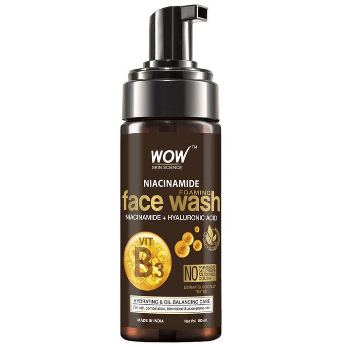 WOW Skin Science Niacinamide Foaming Face Wash - Nibasu