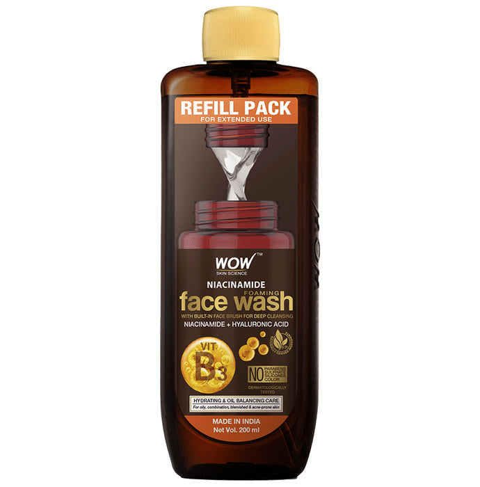 WOW Skin Science Niacinamide Foaming Face Wash Refill Pack - Nibasu