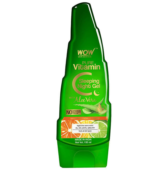 WOW Skin Science Pure Vitamin C Sleeping Night Gel with Aloevera - Nibasu