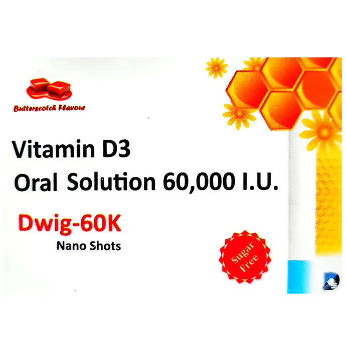Dwig 60K Nano Shot (5ml Each) Butterscotch Sugar Free - Nibasu