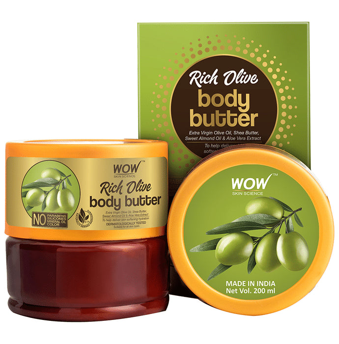 WOW Skin Science Rich Olive Body Butter - Nibasu