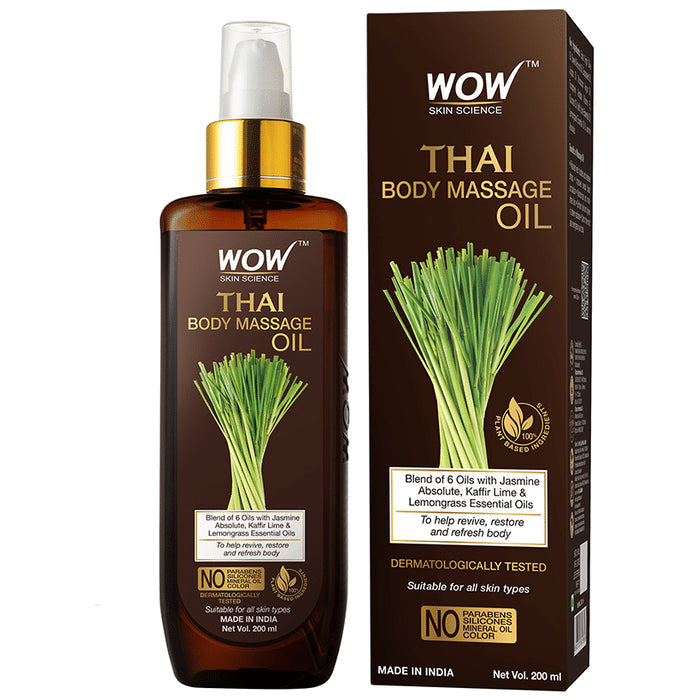 WOW Skin Science Thai Body Massage Oil - Nibasu