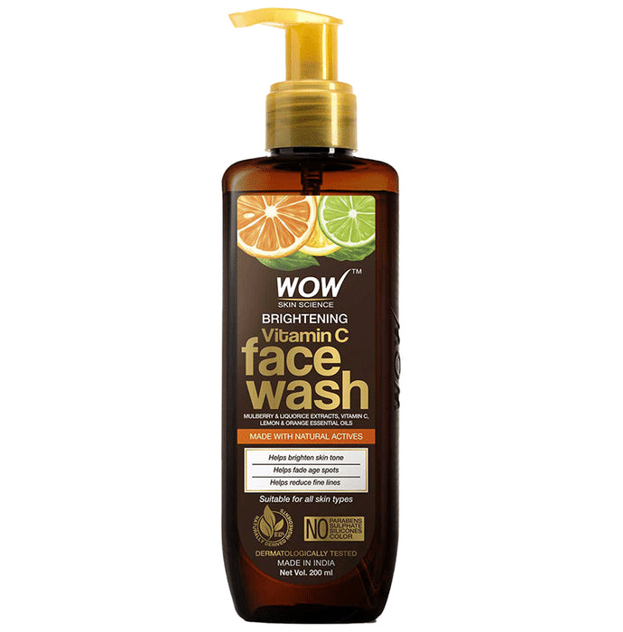 WOW Skin Science Vitamin C & Niacinamide Face Wash - Nibasu