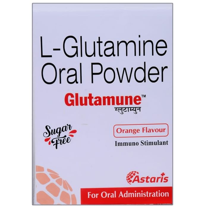 Glutamune Oral Powder Orange Sugar Free - Nibasu