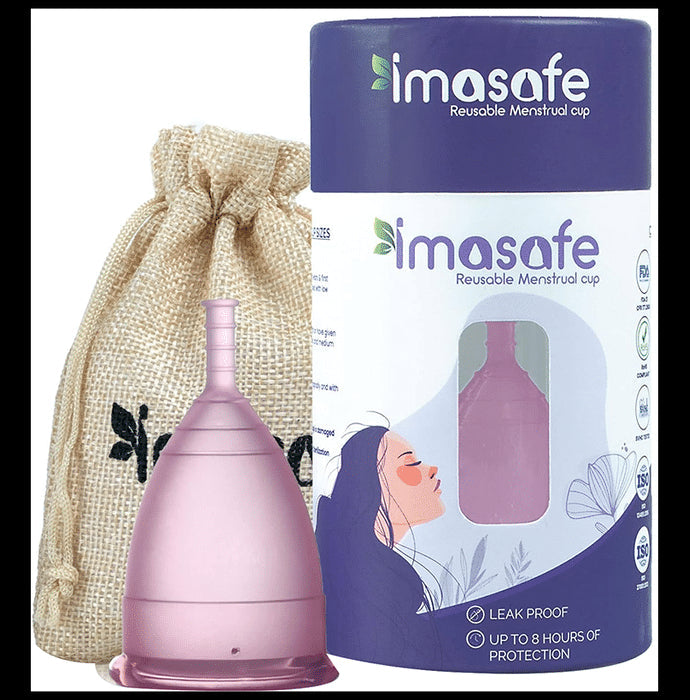 Imasafe Reusable Menstrual Cup Pink Small - Nibasu
