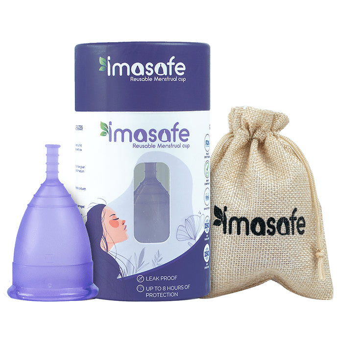 Imasafe Reusable Menstrual Cup Purple Small - Nibasu