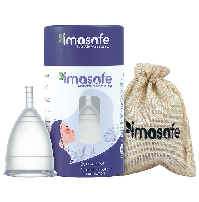 Imasafe Reusable Menstrual Cup Transparent Small - Nibasu