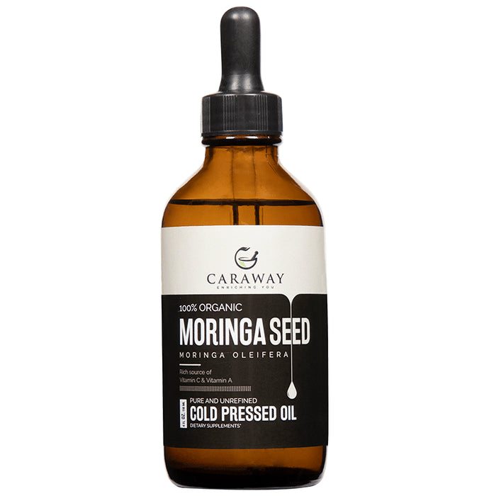 Caraway 100% Organic Moringa Seed Cold Pressed Oil - Nibasu