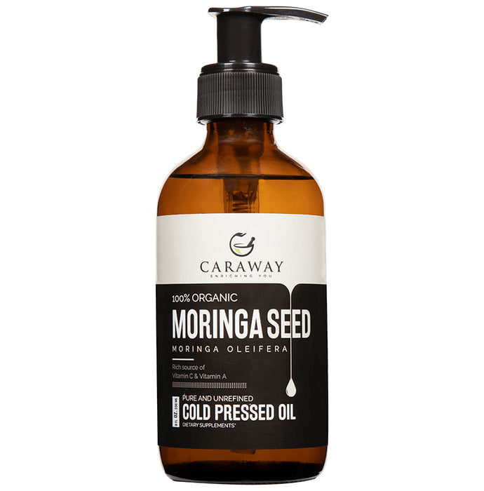 Caraway 100% Organic Moringa Seed Cold Pressed Oil - Nibasu