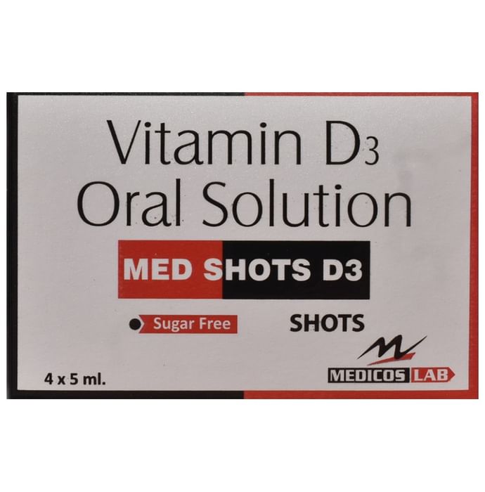 Med Shots D3 Shots (5ml Each) Sugar Free - Nibasu