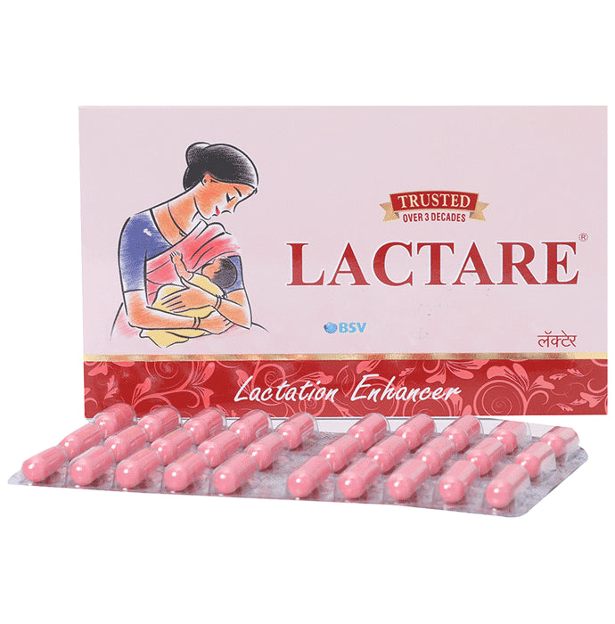 Lactare Capsule with Shatavari for Healthy Lactation - Nibasu