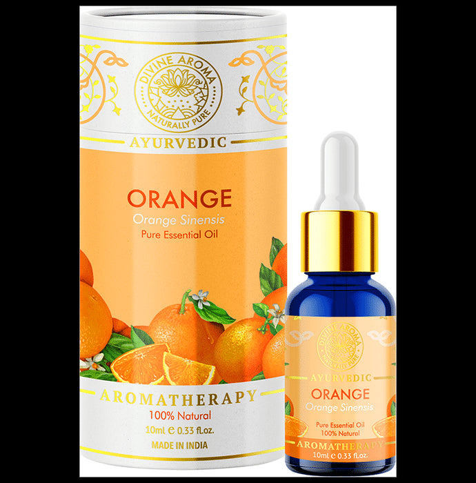 Divine Aroma Ayurvedic 100% Natural Pure Essential Oil Orange - Nibasu